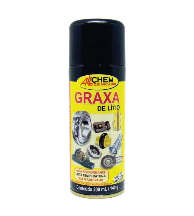Spray Graxa de Lítio 200ml - Allchem