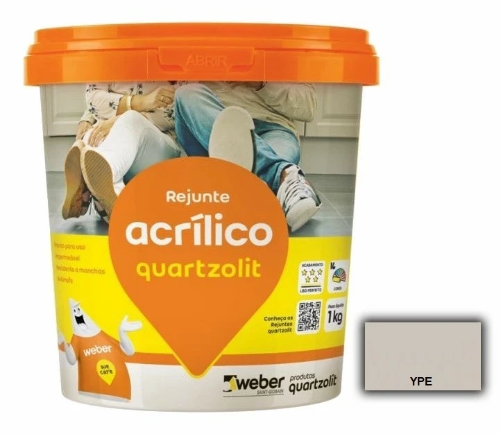 Rejunte Acrilico 1kg Quartzolit Ype