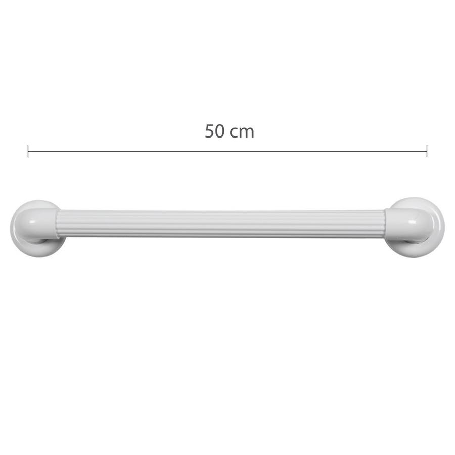 Barra de Apoio Reto 50cm Pvc C/canopla Astra Bp36/5*br1