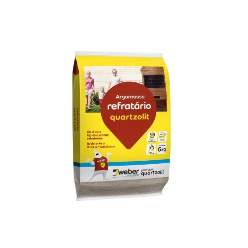 Argamassa Refrataria Alta Temperatura 5kg Quartzolit