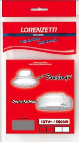 Resistencia Bella Ducha 4t/fashion 5500w 127v 3056 B Lorenzetti