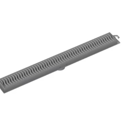 Tigre Ralo Linear 50cm Grelha Cinza Flat