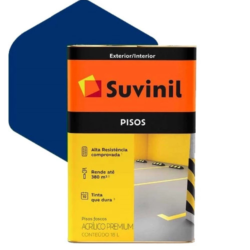 Suvinil Acrilico Piso Fosco 18lt Azul