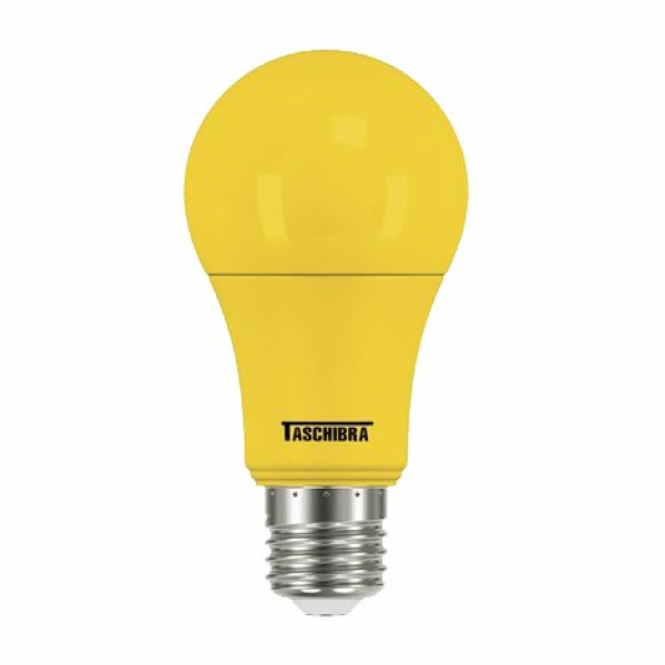 Lampada A60 Led Tkl 5w Bivolt Colors Taschibra Amarela