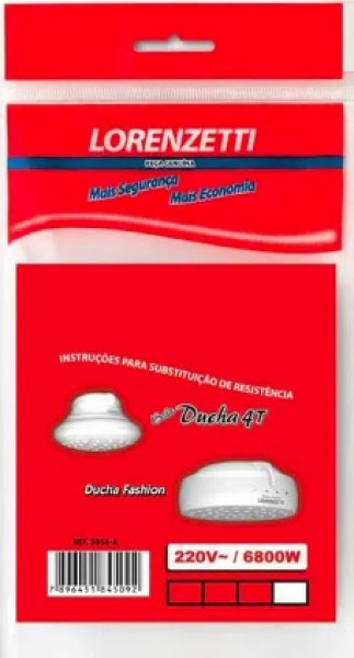 Resistencia Bella Ducha 4t/fashion 6800w 220v 3056 a Lorenzetti