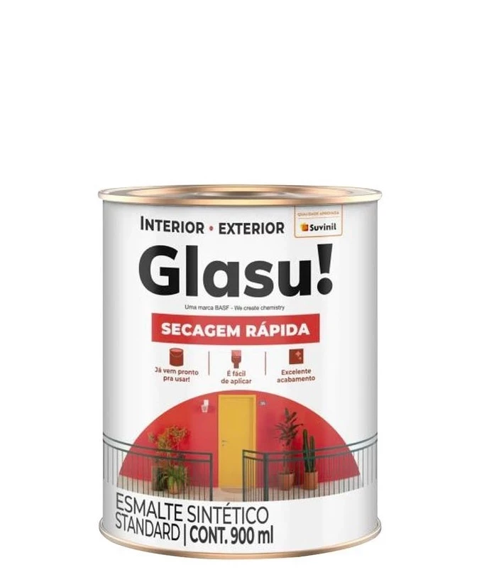 Suvinil Glasu Esm Secagem Rapida Fosco 900ml Branco