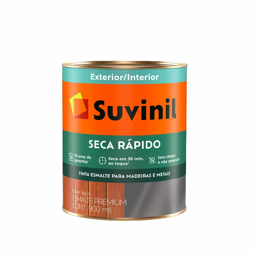 Suvinil Esmalte Brilhante Seca Rapido 900ml Branco