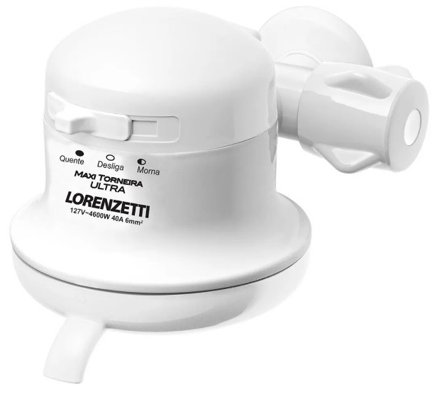 Torneira Eletrica Maxi Ultra 3 Temp 4600w 127v Lorenzetti Branca