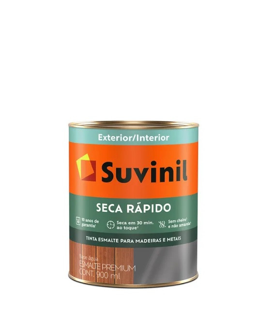 Suvinil Esmalte Acetinado Seca Rapido 900ml Branco
