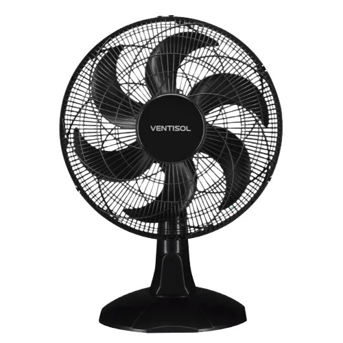 Ventilador de Mesa Turbo Oscilante 40cm Preto Premium 127v Ventisol