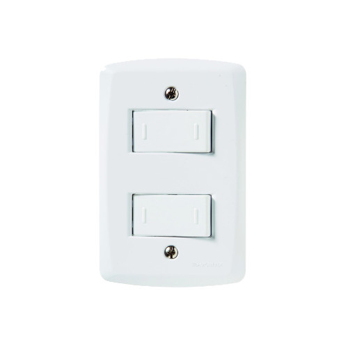 Interruptor Lux2 2 Tc Simples Tramontina 57145/040 Branco