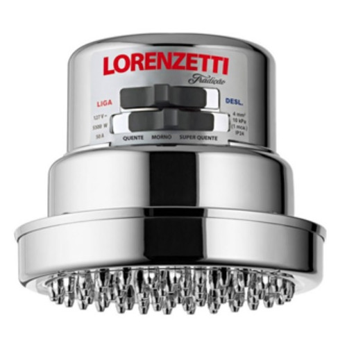 Ducha Tradicao 5500w 127v Lorenzetti Cromada
