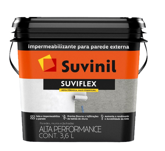 Suvinil Impermeabilizante Elastico Externo Suviflex 4.21kg/3.6l