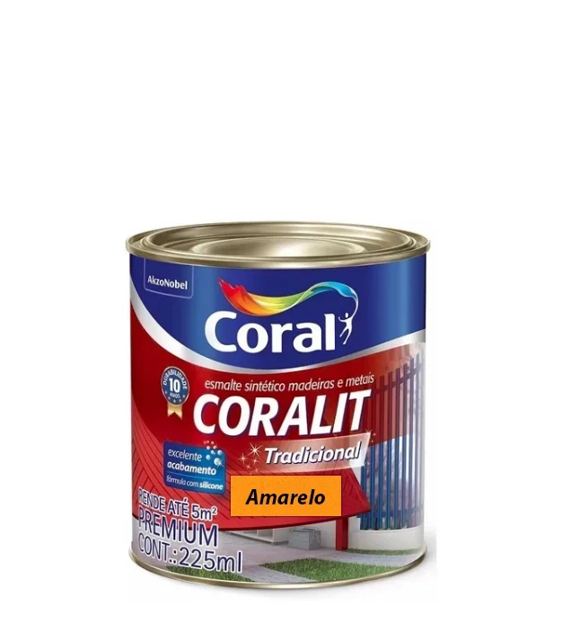 Coral Esm Sint Alto Brilho 225ml Amarelo