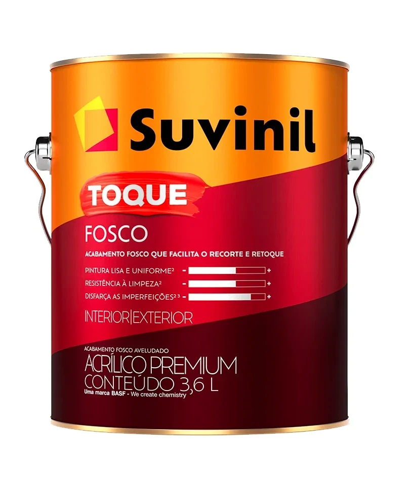 Suvinil Acrilico Premium Toque Fosco 3.6l Branco Neve