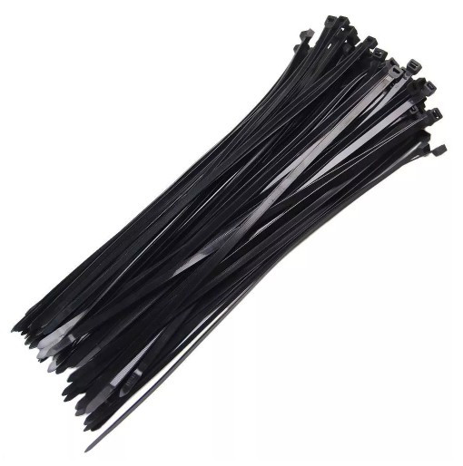 Abracadeira Lacre Nylon 400x7.6mm Preta C/50 Pc Fertak