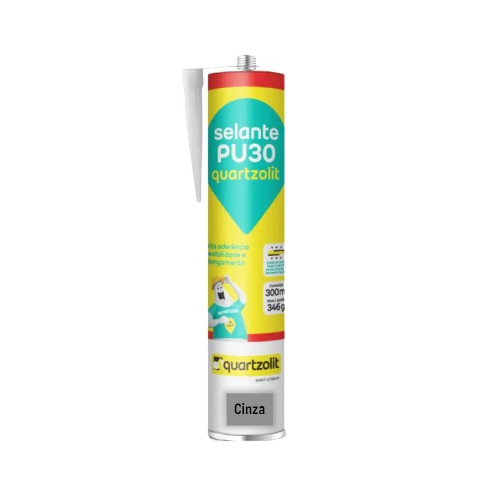 Selante Elastomerico Pu 30 300ml Quartzolit Cinza Concreto
