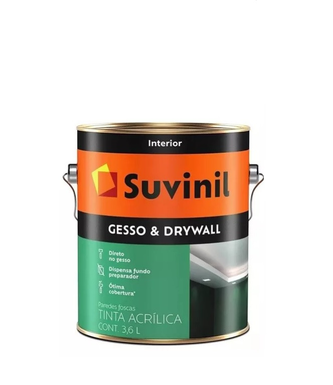 Suvinil Tinta P/gesso/drywall Fosca 3.6l