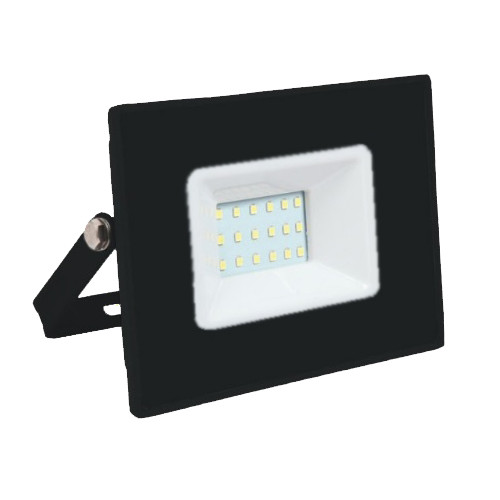 Refletor Taschibra Int/ext Super Led 6500k 20w Trled20 Slim Preto Bivo
