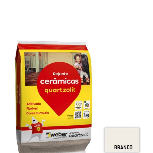Rejunte Flexivel 1kg Quartzolit Branco