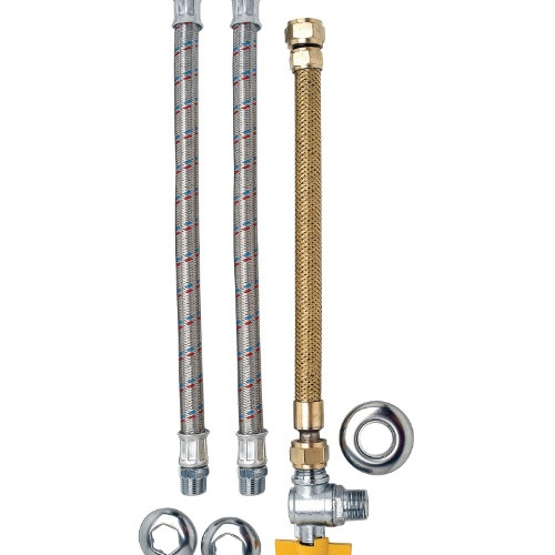 Kit de Instalacao Aquecedor C/registro 3 Flexivel 40cm 2734 Jackwal