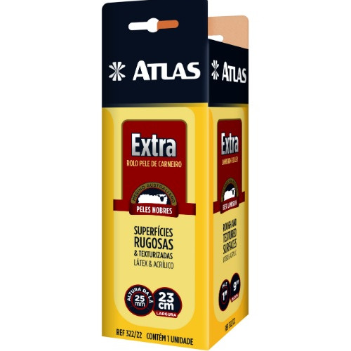 Rolo Atlas La de Carneiro Extra 23cm Ref 322/22