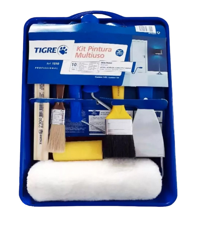 Tigre Kit P/pintura Multiuso C/10 Pcs 1510