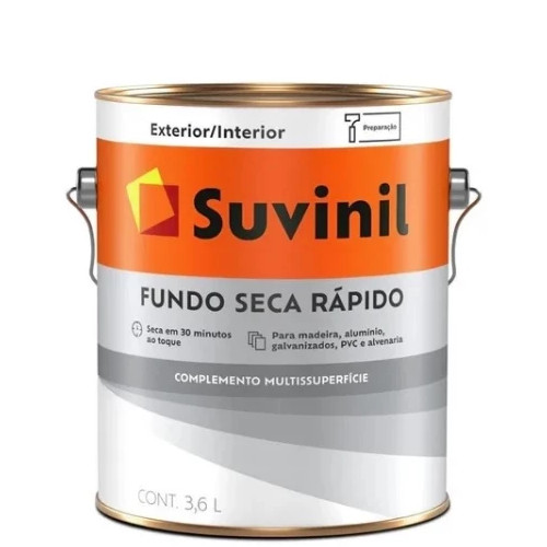 Suvinil Fundo Branco Fosco Seca Rapido Base Agua 3.6l