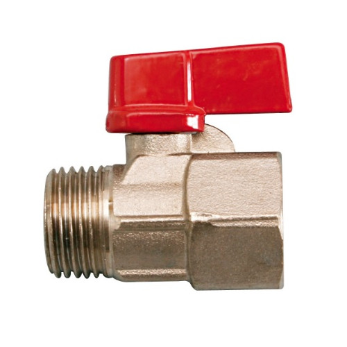 Registro Esfera Mini 1/2 Bsp (ix E) Manopla Vermelha 2455 Jackwal