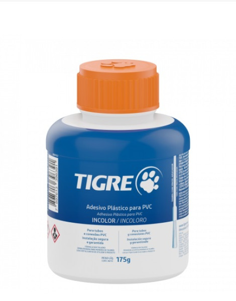 Tigre Adesivo Pvc Frasco 175g Incolor