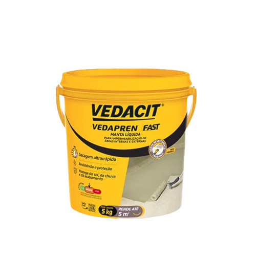 Manta Asfaltica Liquida Vedapren Fast 5kg Concreto Otto Baumgart