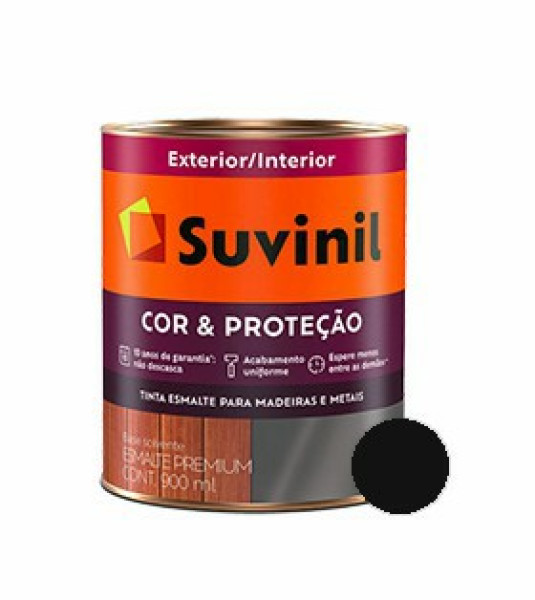Suvinil Esm Sint Fosco 900ml Preto