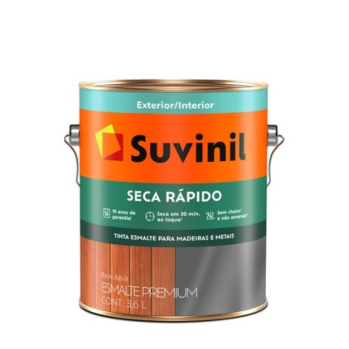 Suvinil Esmalte Brilhante Seca Rapido 3.6l Branco