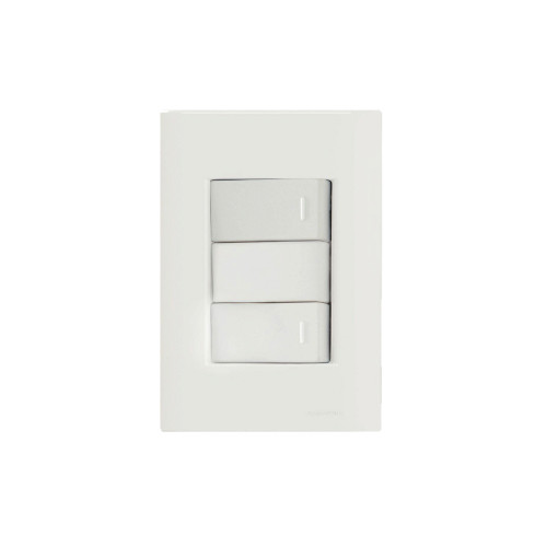 Interruptor Giz 2 Tc Simples Tramontina 57230/040 Branco