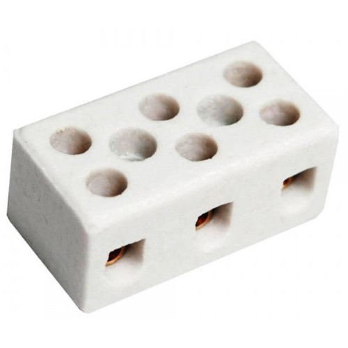 Conector P/fio de Louca 16mm 3 Polos Fertak