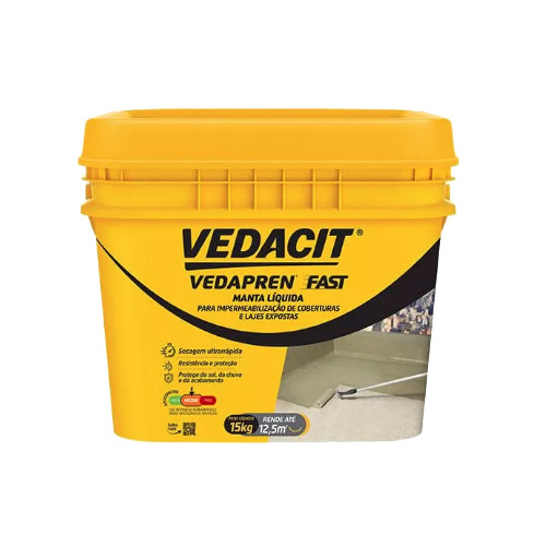 Manta Asfaltica Liquida Vedapren Fast 15kg Concreto Otto Baumgart