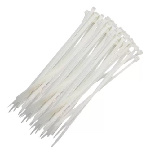 Abracadeira Lacre Nylon 280x3.5mm Branca C/100 Pc Fertak