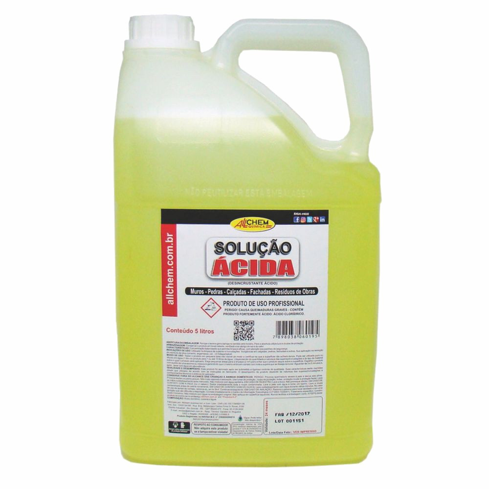 Solucao Acida de Limpeza Alvo Allchem 5l 211