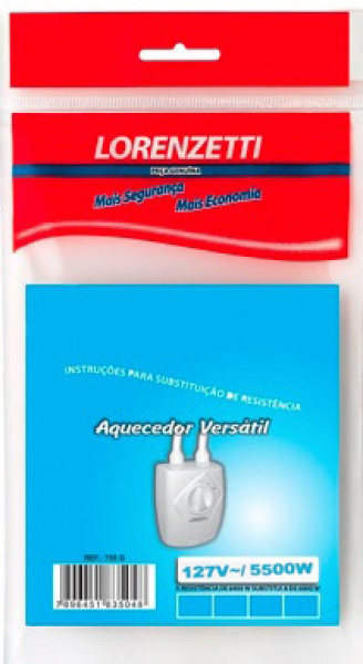 Resistencia Aquec Versatil 5500w 127v 755 e Lorenzetti