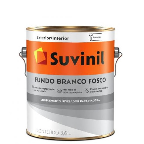 Suvinil Fundo Branco Fosco P/madeira 3.6l