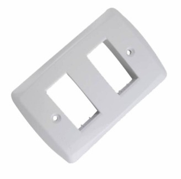 Espelho Lux2 4x2 2 Modulos Separados Ret Tramontina 57105/006 Branco
