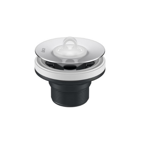 Valvula P/lavatorio com Ladrao 7/8 Tampa Plast Cromada 1602cpla Deca