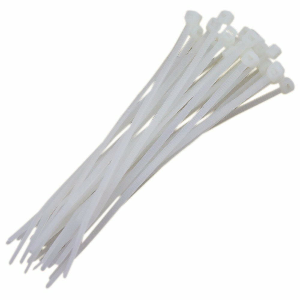 Abracadeira Lacre Nylon 400x7.6mm Branca C/50 Pc Fertak