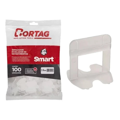 Clips Nivelador de Piso 3.0mm Smart C/100un Cortag