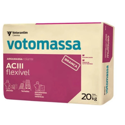 Cimento Cola Maxi Cola Int/ext Aciii 20kg Votomassa Branco