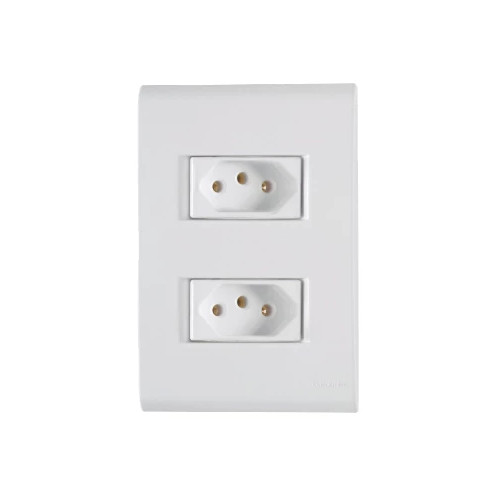Tomada Liz 3p 10a Dupla Normatizado Tramontina 57170/065 Branco