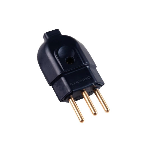 Pino 3p Macho 20a 250v Normatizado Reto Tramontina 57403/007 Preto