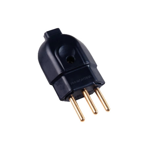 Pino 3p Macho 10a 250v Normatizado Reto Tramontina 57403/003 Preto