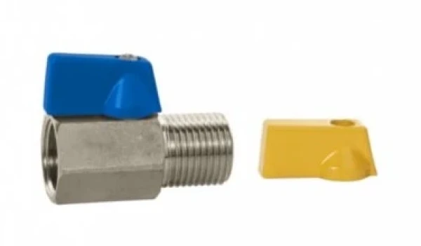 Registro Esfera Mini 1/2(e) X 1/2(i) Manopla Blukit Azul/amare 330113