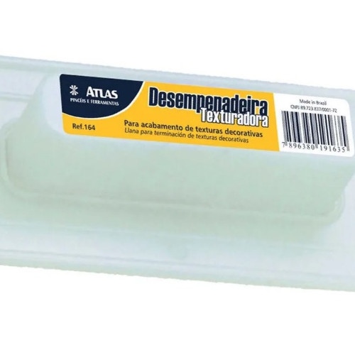 Desempenadeira de Plastico Mini P/textura 16x8cm 164  Atlas